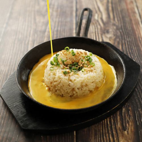 Iron plate garlic rice for bone-in chicken