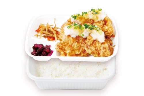 Fried chicken bento small (3 pieces)