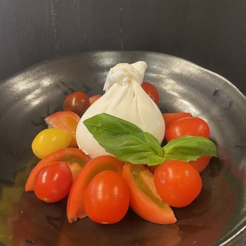 Burrata cheese and tomato caprese!