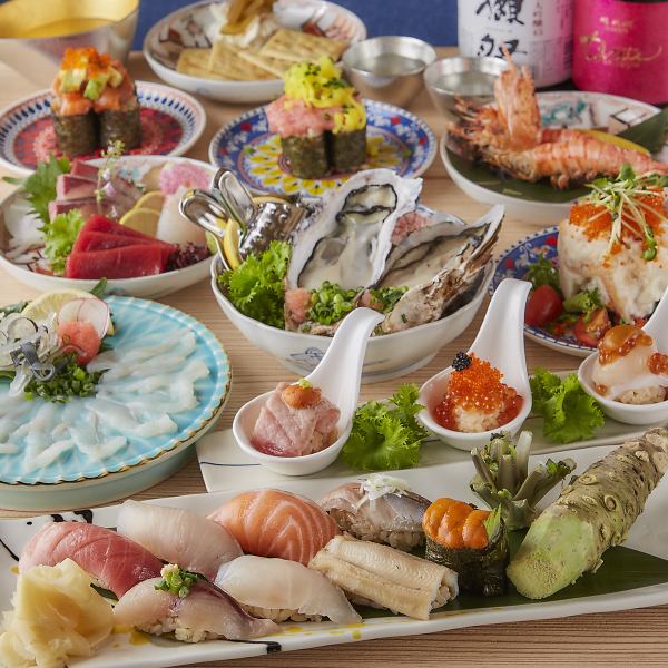 An authentic sushi bar run by a former chef has arrived in Hakata for the first time!! A large sushi bar that is more than an izakaya but less than a kappo restaurant is now open!!