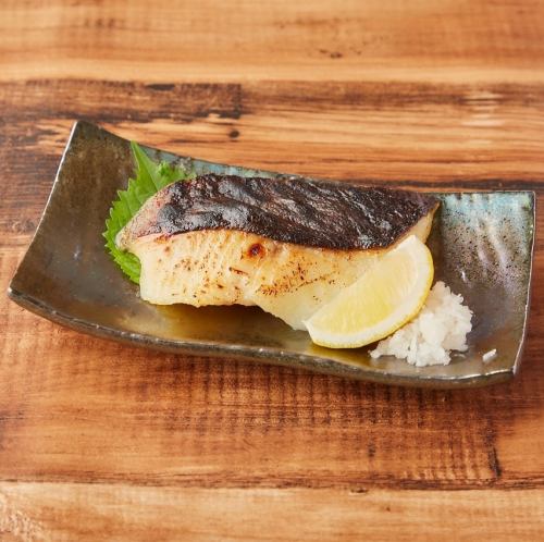 Grilled silver cod in miso sauce