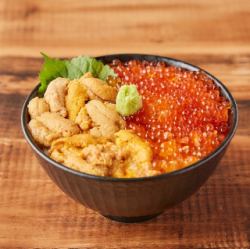 Luxury Hokkaido Sea Urchin and Salmon Roe Rice Bowl