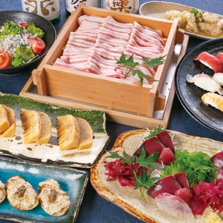 【いちおし】春を感る食材を取り揃えた～三元豚蒸篭蒸し～のコース4,990円※2h飲放（90分L.O.）