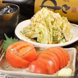 辛マヨきゅうり/とまとスライス/冷奴