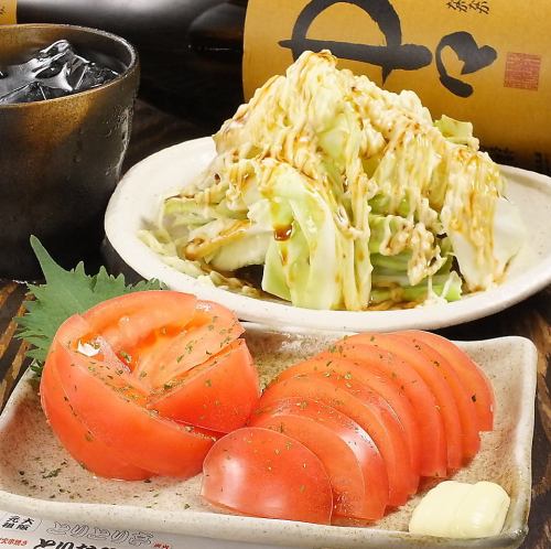 辛マヨきゅうり/とまとスライス/冷奴