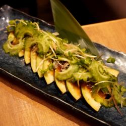 Eggplant and summer vegetables in a refreshing plum sauce