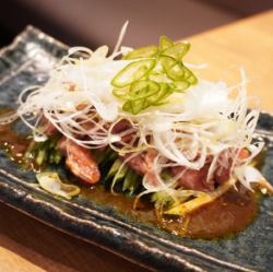青唐のよだれ牛タン刺し