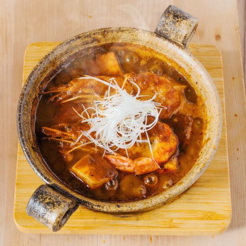 Hot and rich! Shrimp miso mapo tofu