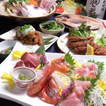 豪华 omakase 套餐 120 分钟含无限畅饮 8,500 日元