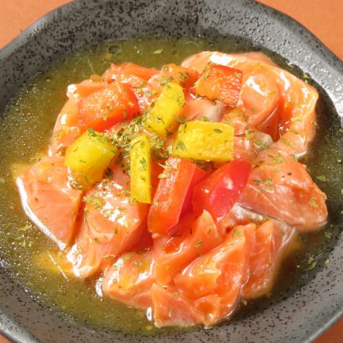 Salmon carpaccio