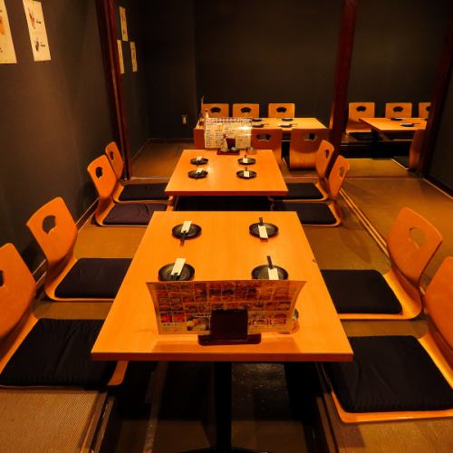 [Horigotatsu] You can enjoy your meal slowly as it is a private room! Perfect for a variety of occasions such as group parties, drinking parties, girls' nights out, birthday parties, etc.