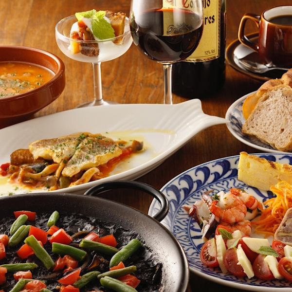 [150 minutes all-you-can-drink included] "5,500 yen course" where you can enjoy classic Spanish cuisine and juicy grilled dishes! <11 dishes in total>