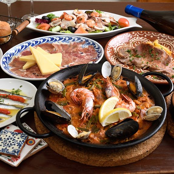 Enjoy Spanish food tonight !! Homemade sangria and paella & tapas are excellent ♪