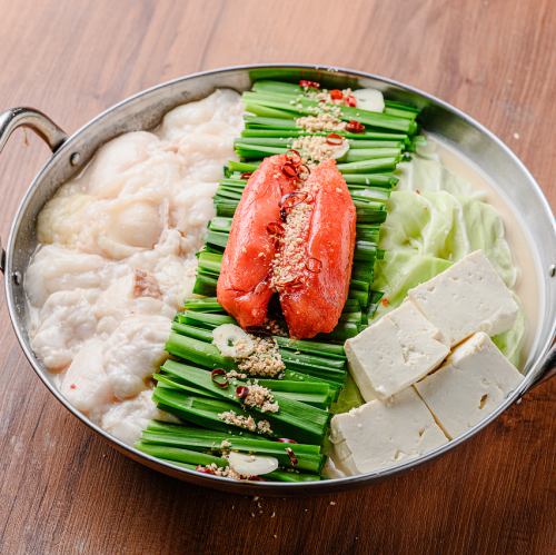 明太子内脏锅或明太子肉火锅