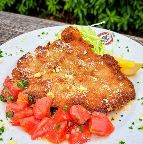 [August] Milanese-style chestnut pork cutlet with checca sauce (with rice)