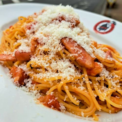 【4月】 アマトリチャーナ ～厚切りベーコンと玉ねぎ、ペコリーノ香るトマトソース～ スパゲティ