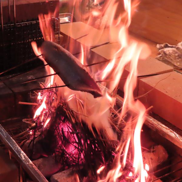 日本酒に合う　カツオ藁焼き