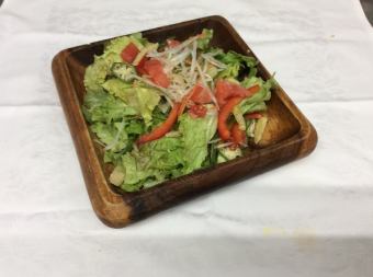 Chef's whimsical green salad