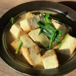 ニラたっぷりにんにく豆腐