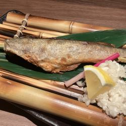 氷下魚の一夜干し