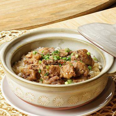 Bone-in meat clay pot rice (2 servings)