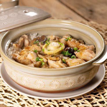 Abalone and chicken clay pot rice (2 servings)