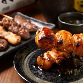 [Includes 2 hours of all-you-can-drink] Full of specialties such as our signature yakitori and special fried chicken♪ ``Banquet course'' (8 dishes in total)