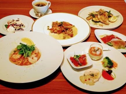 【Carboneディナーコース】本日のパスタやメイン料理にドルチェまで♪全6品5800円(税込)