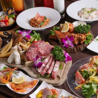 豪華宴会【プレミアムプラン】旬食材を堪能！ローストビーフ・刺し身付き♪＆120分飲み放題
