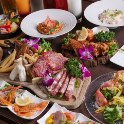 <3時間パック>【プレミアムプラン】肉&海鮮を堪能!圧倒的充実♪&180分飲み放題(L.O.165分)
