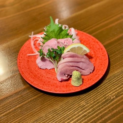 Densuke-style meat sashimi