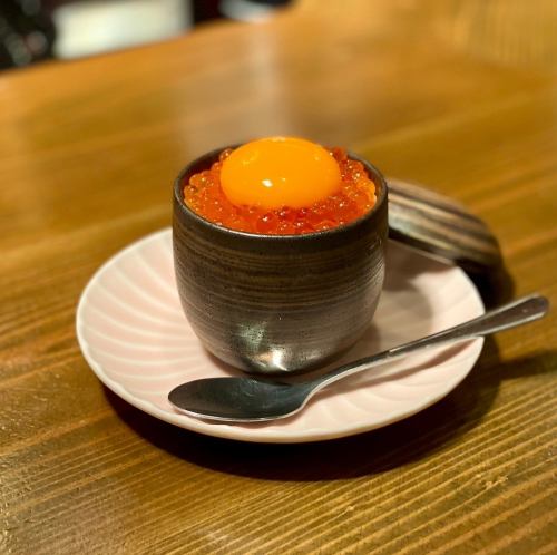 Salmon roe rice for one person