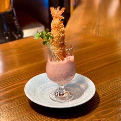 Fried shrimp parfait