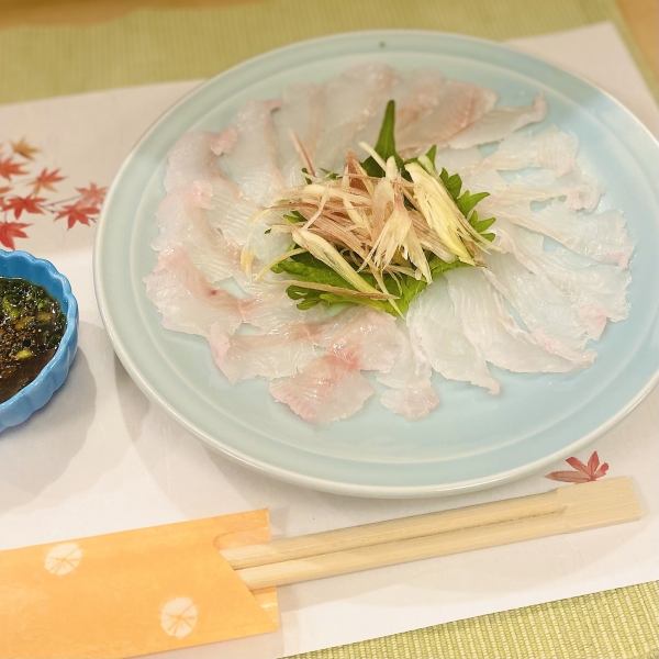 [A proud dish filled with the thoughts of the general] Meita Kare Sashimi