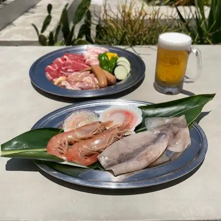 【해물 BBQ 세트(1인분)】4,000엔