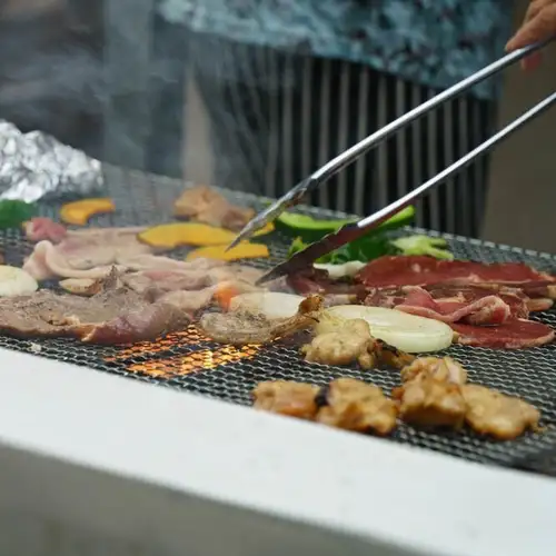 広々BBQコンロで！