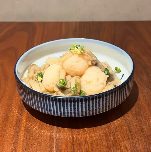 海老しんじょう きのこ餡