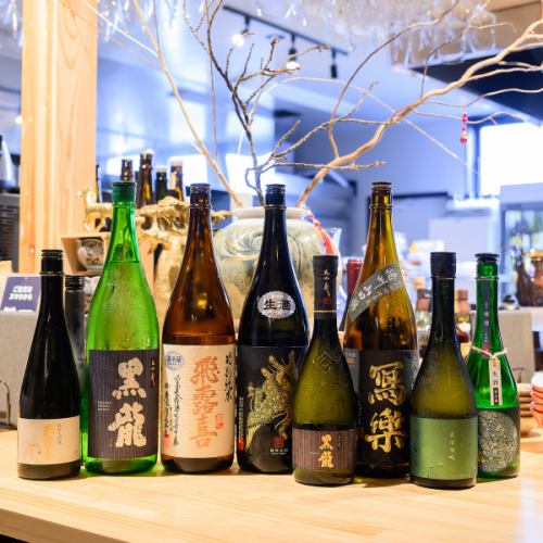 厳選日本酒の数々