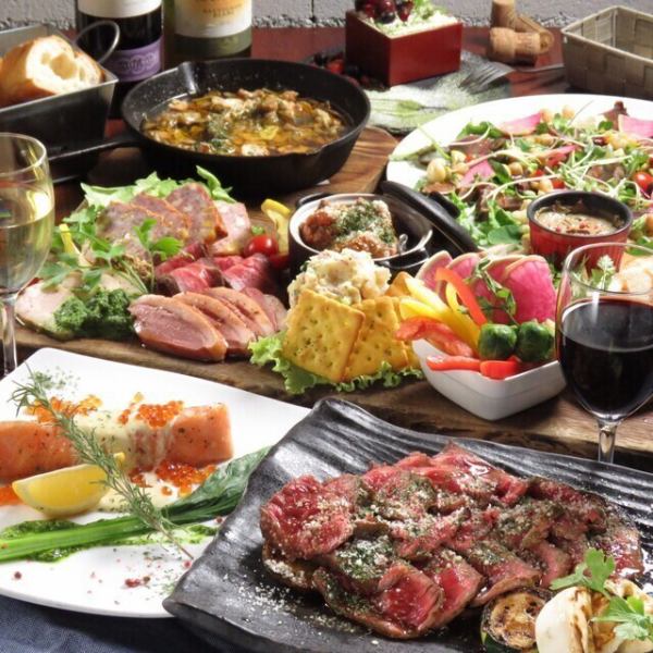 【宴会を最高の時間に☆】豪華食材！メインは佐賀牛のサーロインを使用！「プレミアム肉コース」
