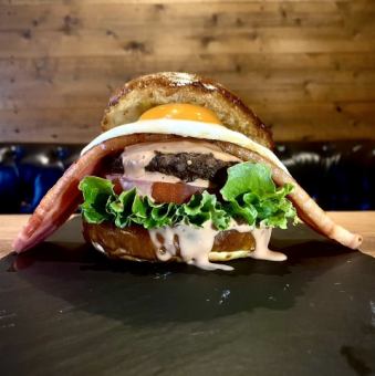 厚切培根生菜番茄汉堡