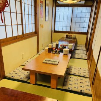 【Parallel (1st floor)】 1st floorSmall up seats separated by shoji.It can be used as a private room for more than 10 people.