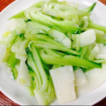 長芋と青梗菜の香り炒め/ブロッコリーのニンニク味炒め/シイタケと竹の子の醤油煮