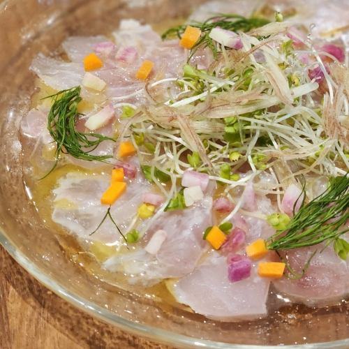 Fresh fish carpaccio