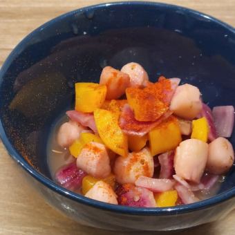 Marinated trabeculae and paprika