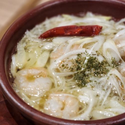 Shrimp and green onion ajillo