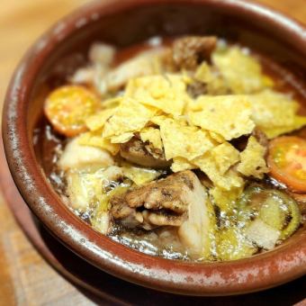 チキンとトマトのメキシカンアヒージョ