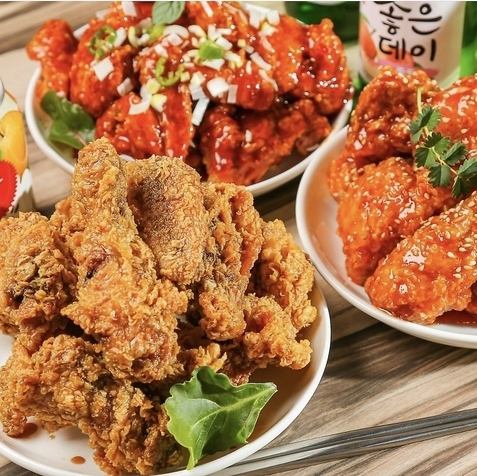 絶品☆韓国チキン!豊富なフレーバーでお楽しみ下さい♪
