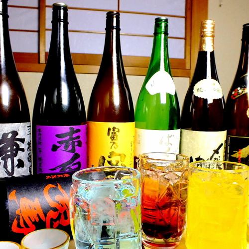 There are many types of shochu and sake ♪