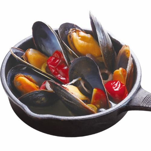 Mussels white wine steamed