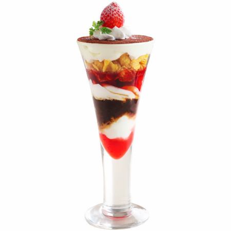 Strawberry parfait brûlée